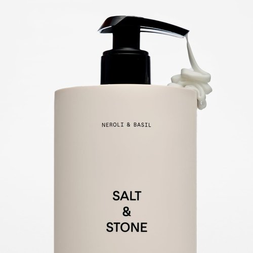 Salt & Stone Body Lotion - Hydrating Neroli & Basil Formula | Fast-Absorbing & Nourishing | 15.2 fl oz