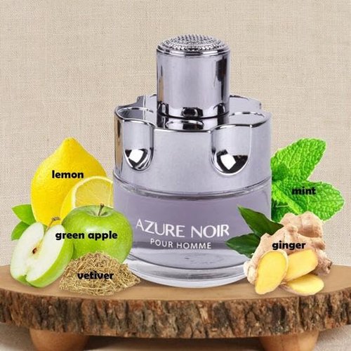 AZURE NOIR POUR HOMME Cologne - Long Lasting Eau de Toilette Fragrance for Men | 3.4oz/100ml Natural Spray