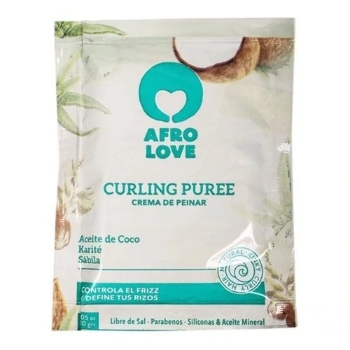 Afro Love Curl Cream - Define & Hydrate Curly & Wavy Hair | Sulfate-Free, 8oz with Coconut & Shea Butter