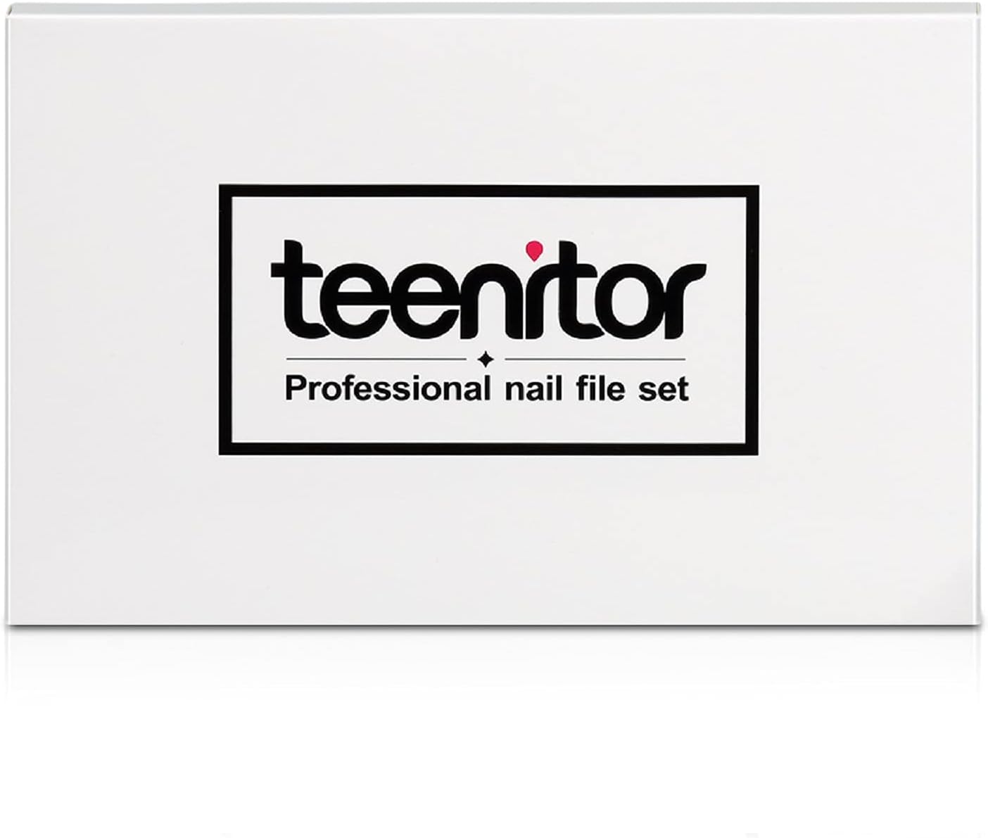 Teenitor Nail File Set - 6 Pcs Emery Boards & Buffers for Natural Nails | 100/180 Grit Nail Care Kit