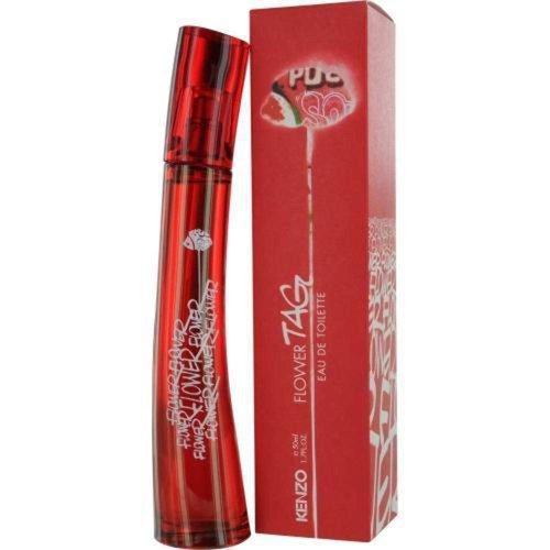 Kenzo Flower Tag Eau De Toilette Spray for Women - 1.7 oz | Floral Fragrance Gift