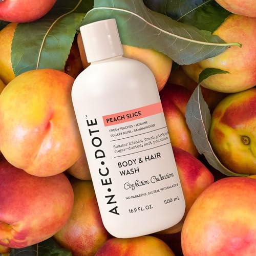 Anecdote Peach Slice Body and Hair Wash, 16.9 FL OZ