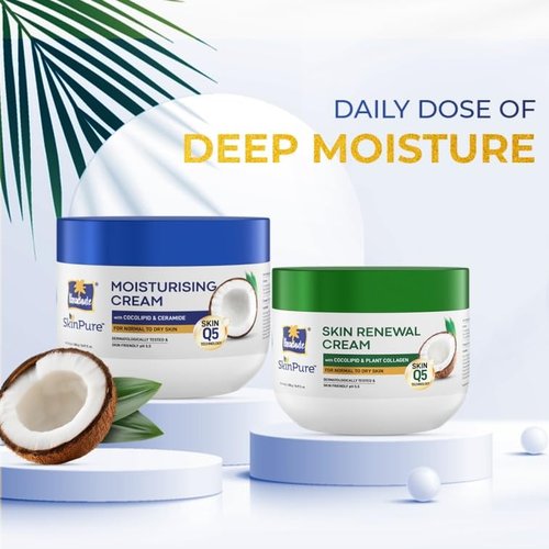 Parachute SkinPure Moisturizing Cream - Daily Body & Face Moisturizer with Coconut Milk & Ceramides | 16.9 Fl Oz | pH 5.5