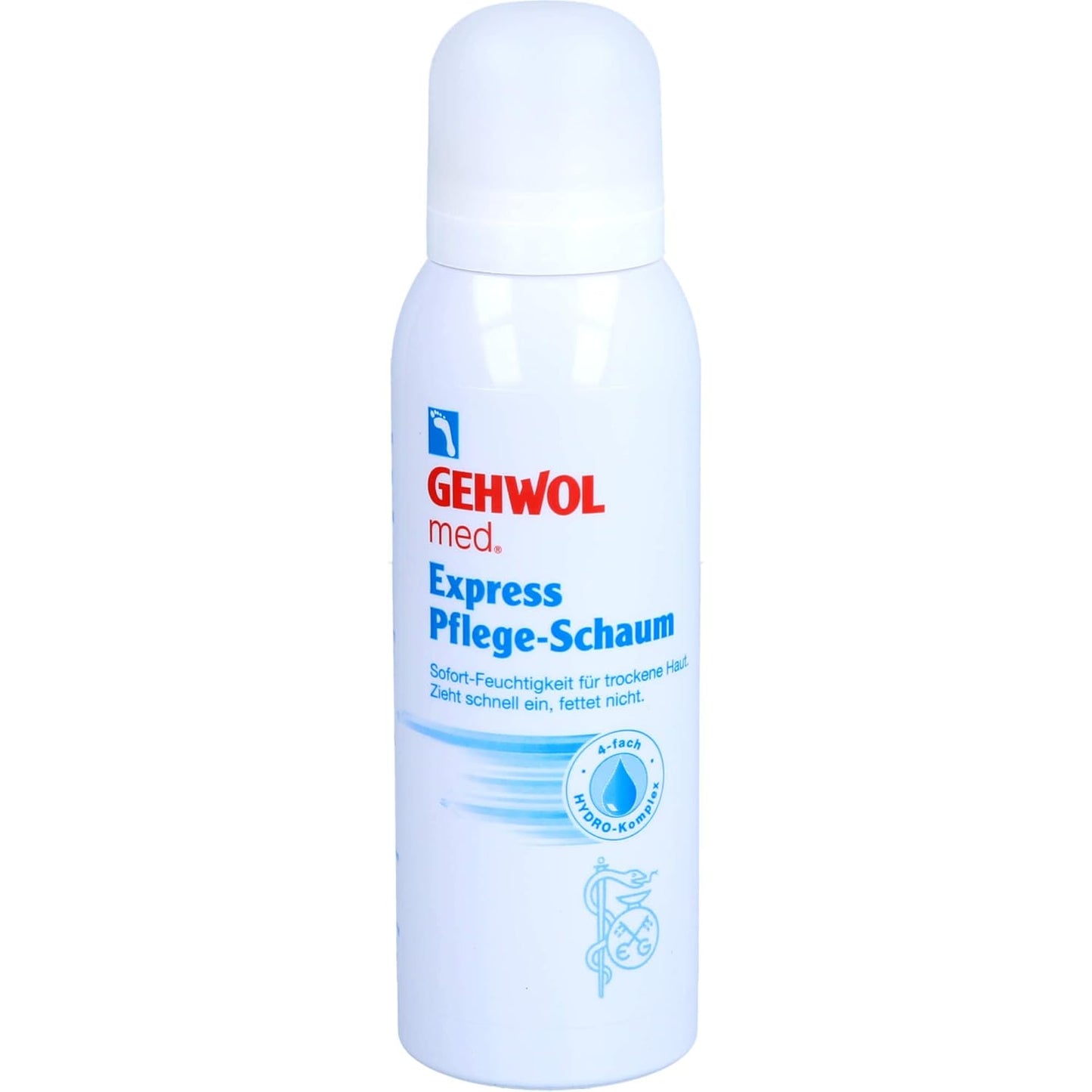 GEHWOL Med Express Foam - White Tea Infused Foot Care | 4.4 oz Moisturizing Formula