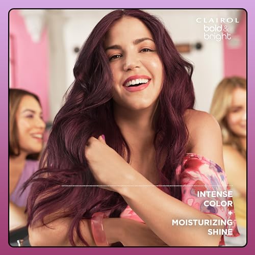 Clairol Bold & Bright Permanent Hair Dye, V3 Intense Passion Plum Hair Color, Pack of 1