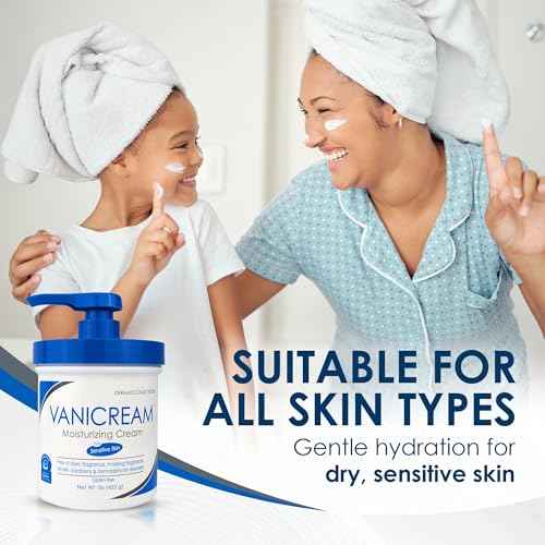 Vanicream Moisturizing Skin Cream with Pump Dispenser - 16 fl oz (1 lb) - Moisturizer Formulated Without Common Irritants for Those with Sensitive Skin