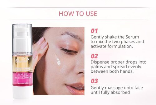Mashata Vitamin C Face Serum - 20% Vitamin C, Niacinamide & Vitamin E | Brightening Anti-Wrinkle Formula, 1 Fl Oz