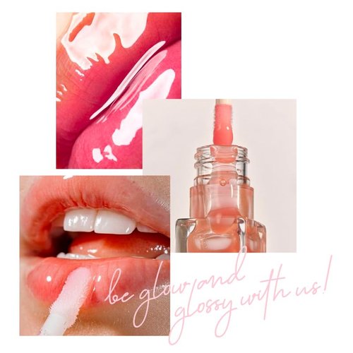 Klara Cosmetics Lip Glow Oil - Hydrating Lip Oil for Glossy, Nourished Lips - Strawberry - 0.2 oz