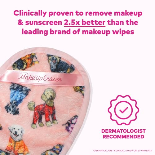 The Original Makeup Eraser, Erase All Makeup With Just Water, Including Waterproof Mascara, Eyeliner, Foundation, Lipstick, Sunscreen, and More! Puppy, 1ct.