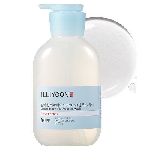 Illiyoon ATO Lotion - Hydrating Moisturizer for Dry Skin | 350ml Size with Gentle Top to Toe Wash