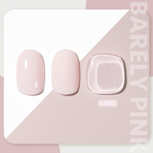 GAOY Pink Gel Nail Polish, 16ml Soak Off Gel Polish, UV Light Cure for Nail Art DIY Manicure at Home, 2082 Barely Pink