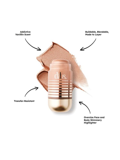 DIBS Status Stick Face & Body Highlighter - High Road Glow, 1.3 Oz | Radiant Finish
