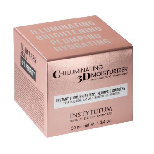 Instytutum C-Illuminating 3D Moisturizer - Anti-Aging Face Cream with Vitamin C, 1.69 oz / 50ml