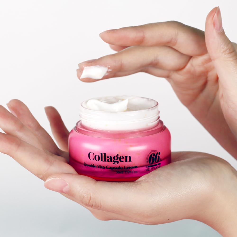 Collagen face cream- marine collagen cream Niacinamide & Freeze-Dried Hydrolyzed Collagen - Boosts skin's barrier Reduce Wrinkles Cream,Lifting Face Moisturizer With Collagen Made Of Vitamin 1.69 Oz