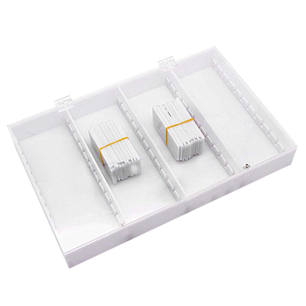 Nail Art Display Box, Press On Nails Box, 44 Dividers Fake Nail Art Organizer Holder for Nail Salon