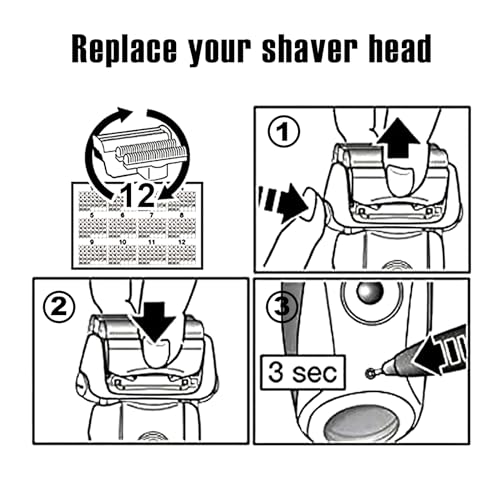 HONGNAL 2Pack Series 7 Replacement Head for Braun Series 7 Foil Shaver Replacement Heads Compatible with 70s Replacement Compatible with Series 7 Shavers 70s 720,750CC, 760CC,790CC,9565 Foil Shaver