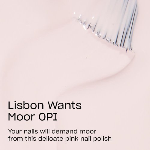 OPI Nail Lacquer Lisbon Wants Moor OPI | Opaque Soft Pink Crème Chip Resistant Nail Polish | Lisbon Collection