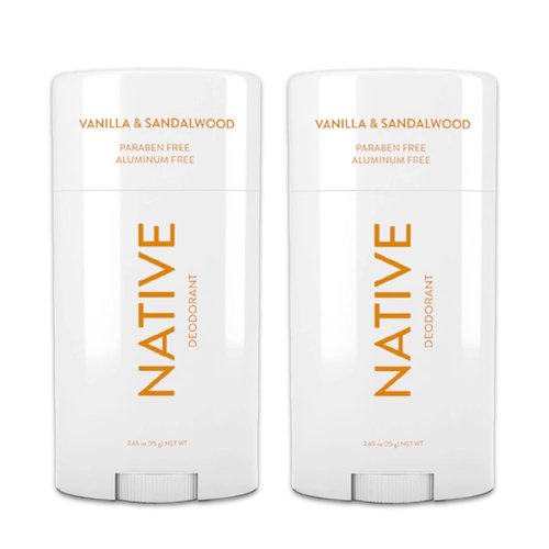 Native Deodorant - Aluminum & Paraben Free | 2.65 oz (2-Pack) | Vanilla & Sandalwood Scent
