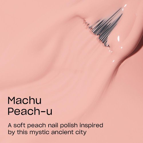 OPI Nail Lacquer Machu Peach-u | Opaque Soft Beige Crème Chip Resistant Nail Polish | Peru Collection