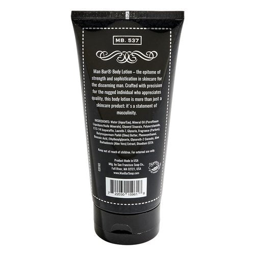San Francisco Soap Company Man Bar Body Lotion - Midnight Amber (6 Oz) | Long-Lasting Hydration for Men