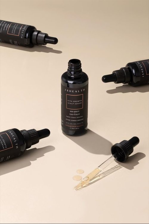 JSHealth Peptide Hair Growth Serum - Supports Hair Retention & Density | Vegan, Oil-Free (1.69 fl oz)