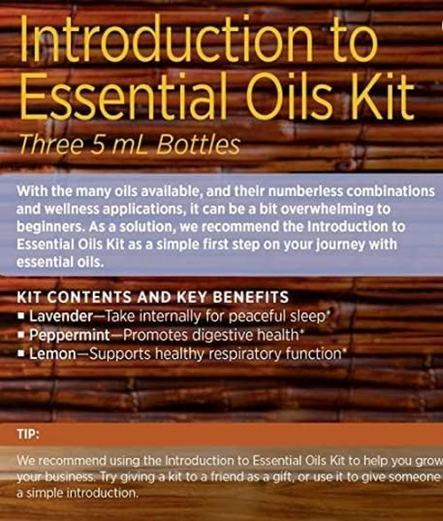 doTERRA Introductory Kit - Essential Oils Set with Lemon, Peppermint & Lavender | 0.17 Fl Oz Each