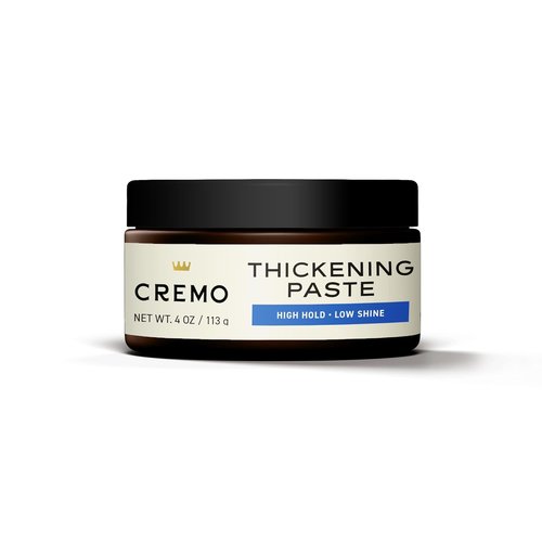 Cremo Hair Thickening Paste for Men - Premium Barber-Grade Styling Paste, High Hold & Low Shine, 4 Oz