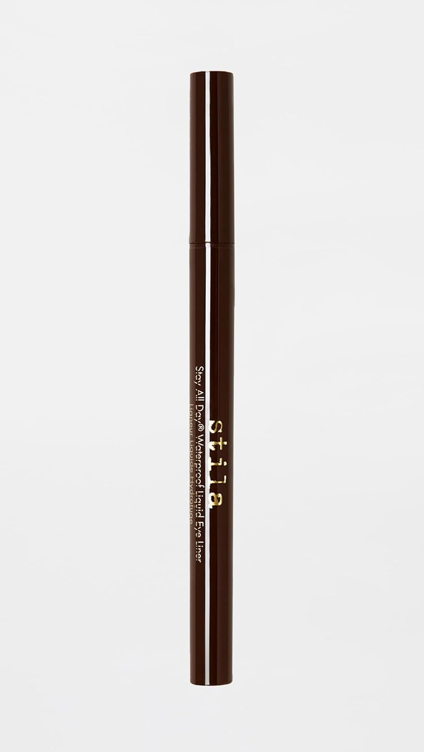 Stila Waterproof Liquid Eyeliner - Stay All Day Formula with Fine Brush Tip | Smudge-Proof, Satin Finish
