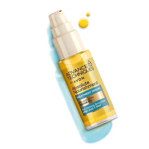 Avon Advance Techniques Moroccan Argan Oil Leave-In Treatment - Nourishing for All Hair Types