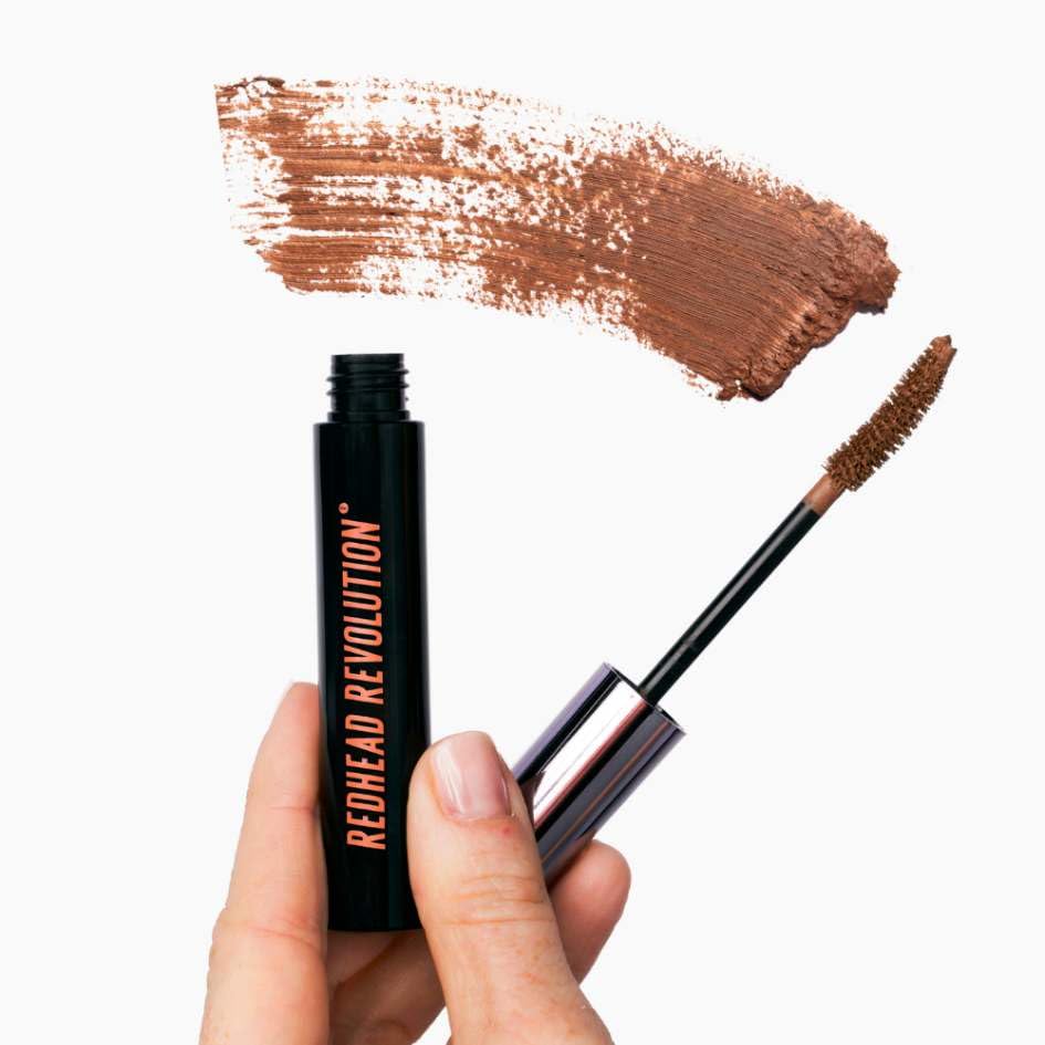 Redhead Revolution's Vegan Gingerlash Redhead Mascara | Light Brown Mascara for Redheads & Blondes (Genuine Ginger)