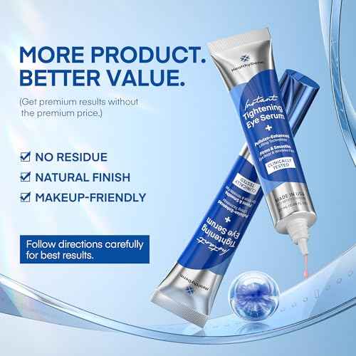 Instant Under Eye Lift Serum - Reduces Eye Bags, Wrinkles, Puffy Eyes, Dark Circles & Crow¡¯s Feet in Minutes - Advanced Firming Polysaccharide Formula for Mature Skin - 20 mL