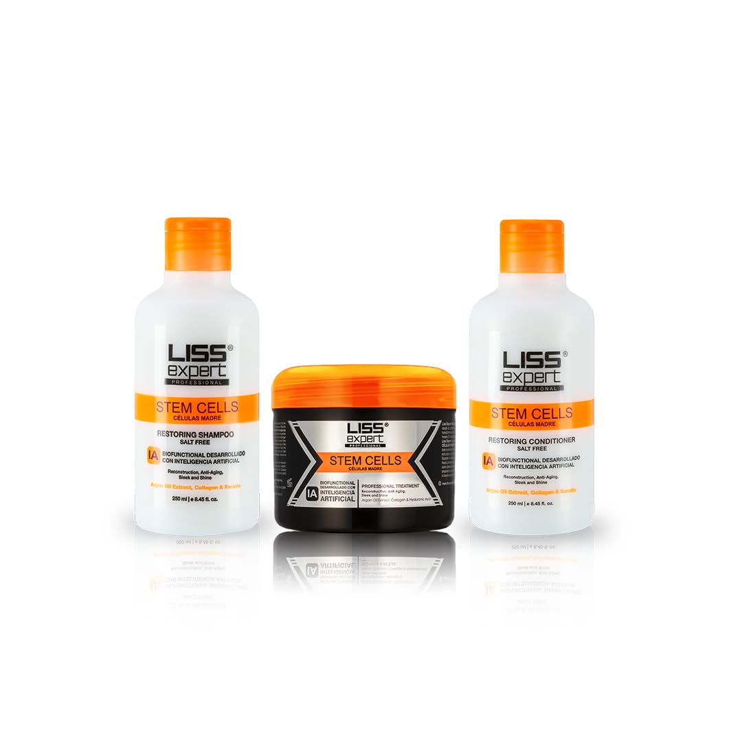 Liss Expert Stem Cells Smoothing Treatment 16.9 oz (8.45 oz x 2) for LONGER HAIR