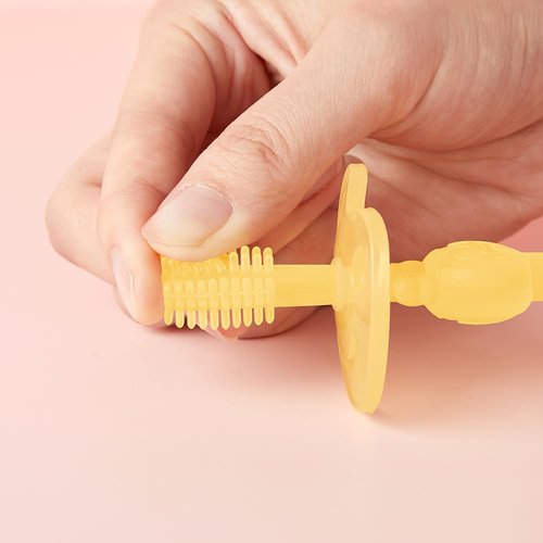 haakaa Haakaa 360 ° Silicone Baby Toothbrush 1 Pk Bpa PVC and Phthalate Free '