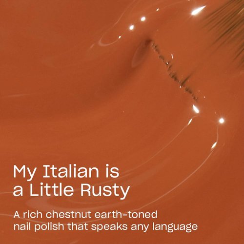 OPI Nail Lacquer My Italian is a Little Rusty | Opaque Muted Orange Crème Chip Resistant Nail Polish | Muse of Milan Collection
