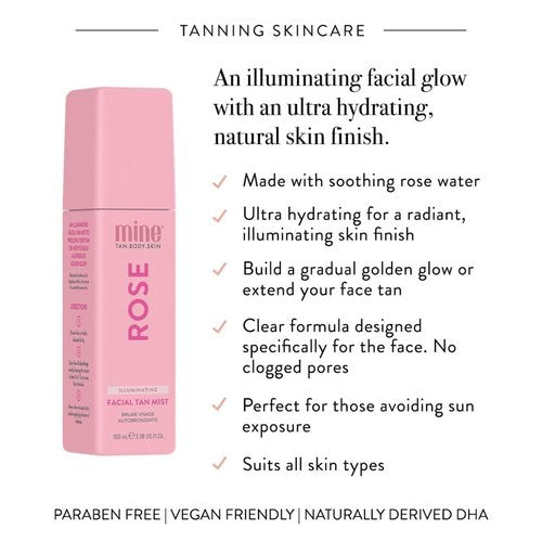 MineTan Deluxe Bronze Self Tanner Bundle - Achieve Dark, Glowing Skin | Includes Double Dark Mousse, Face Mist & Mitt