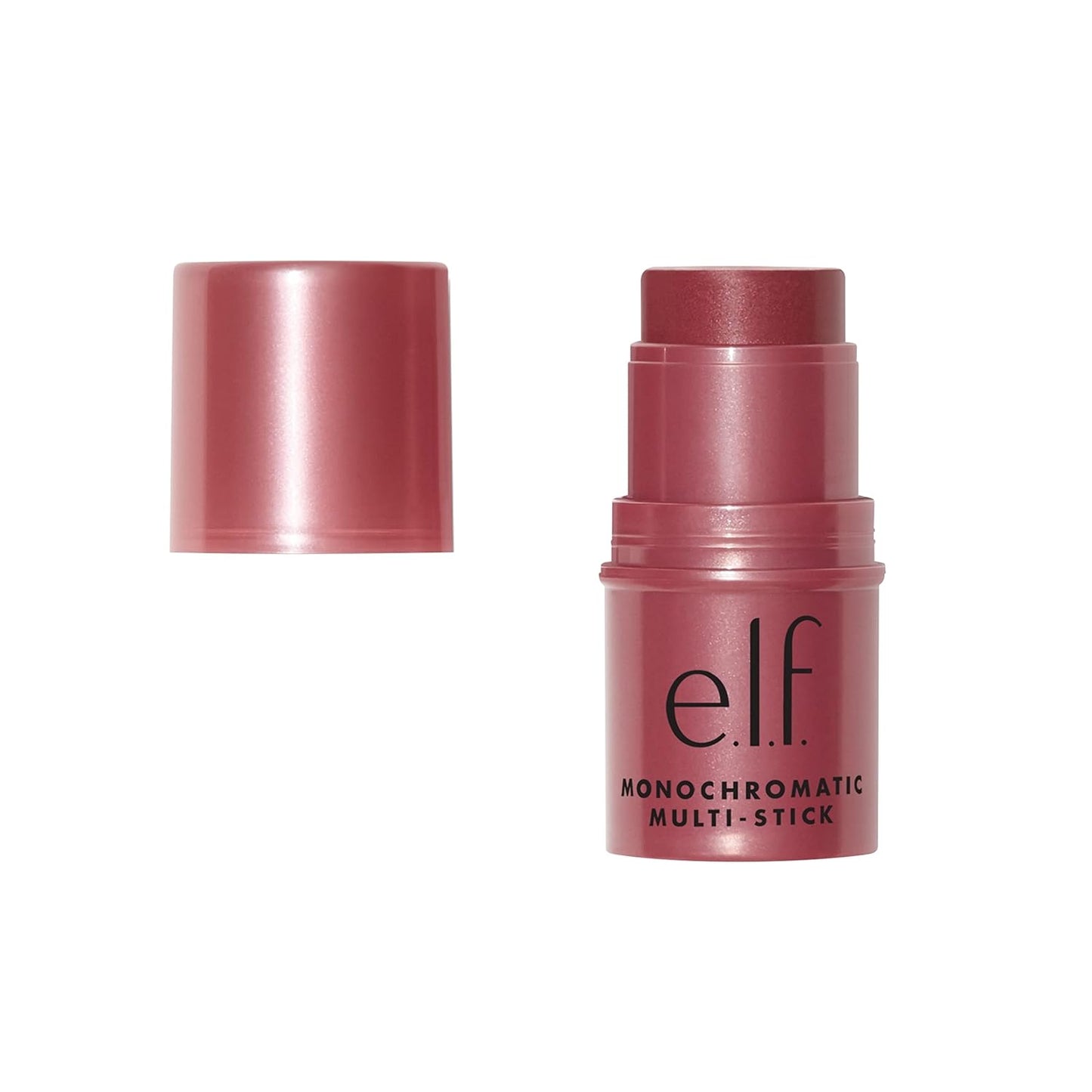 e.l.f. Monochromatic Multi Stick, Luxuriously Creamy & Blendable Color, For Eyes, Lips & Cheeks, Bronzed Cherry, 0.17 Oz (5g)
