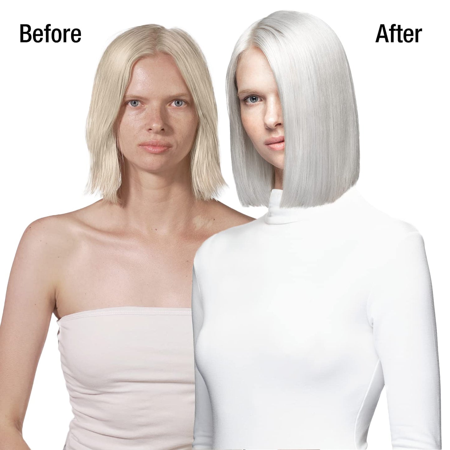Icy Silver Platinum Hair Color Depositing Shampoo Semi Permanent Hair Color with BondHeal Bond Rebuilder - Toner to Remove Yellow on Blondes and Grays, Silver Hair Dye- 6.4 oz
