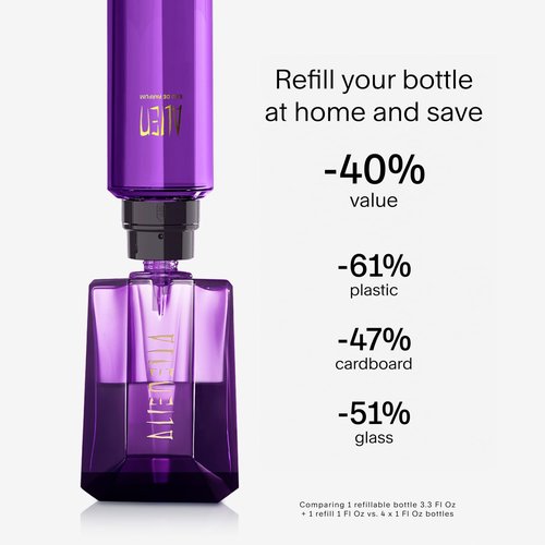 MUGLER Alien Eau de Parfum | Women's Floral & Woody Perfume with Jasmine, Wood, Amber - Long Lasting Fragrance