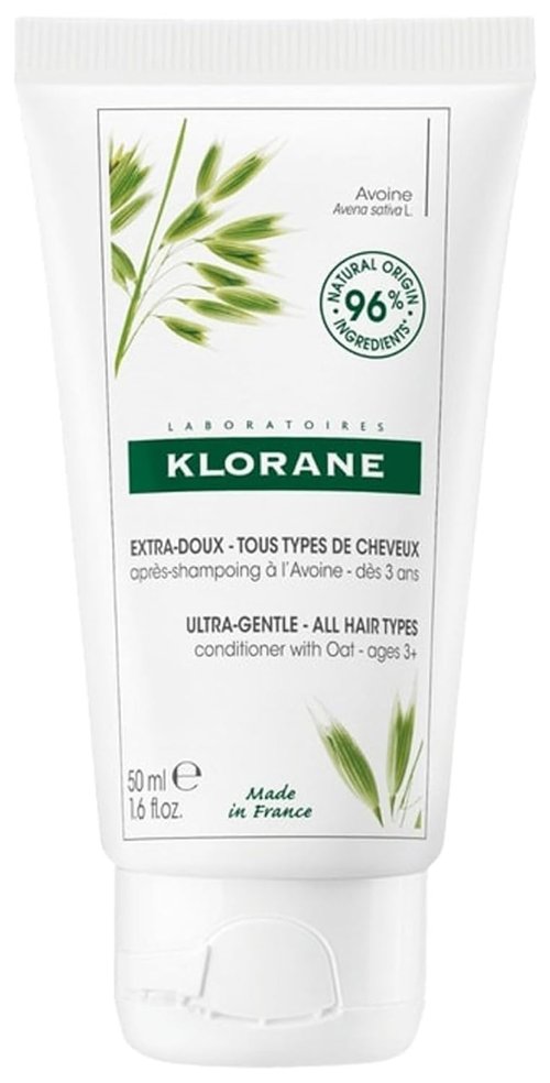 Klorane Oat Milk Conditioner - Nourishing Travel Size for Soft, Silky Hair