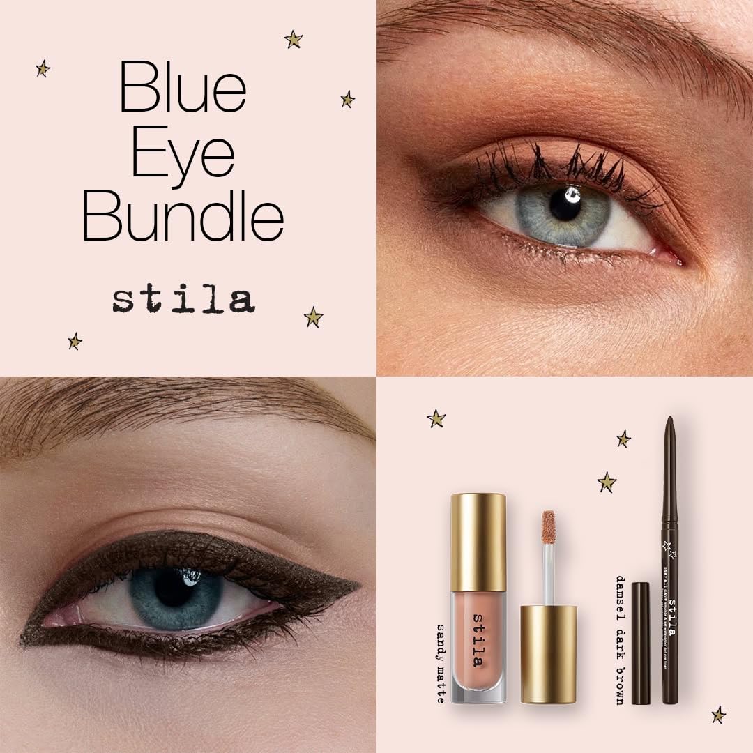 Stila Sandy Matte Liqua Play Eyeshadow & Stay All Day® Gel Liner Bundle | Long-Wear Eye Makeup for Blue Eyes