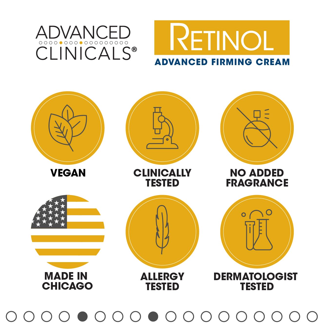 Advanced Clinicals Retinol Firming Cream + Puffy Eye Brightening Serum Set