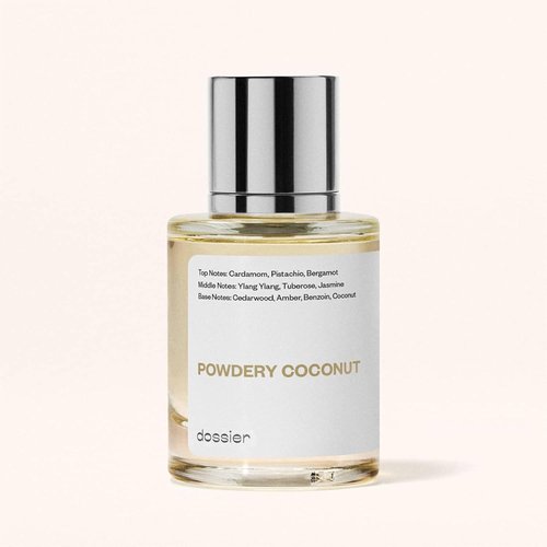 Dossier Powdery Coconut Perfume - Inspired by T. Ford Soleil Blanc | 1.7 Fl Oz (50ml) - Vegan & Paraben Free