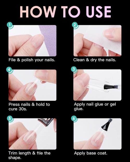 Soft Gel Nail Tips Medium Stiletto, 120PCS Pre Buff Full Cover Shaped Nail Extenison Tips Half Matte Gel Nail Tips BORNBYME