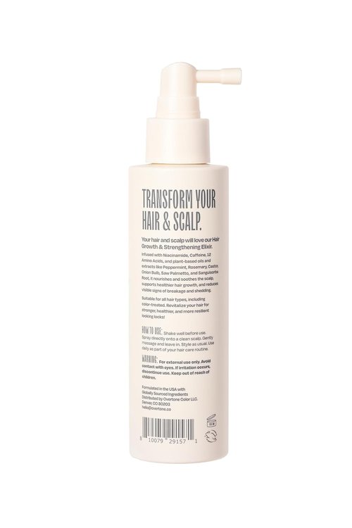 Overtone Revitalizer - Hair Growth & Fortifying Elixir with 14 Amino Acid Complex, 144 mL
