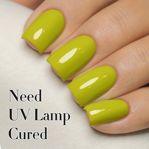 Double Rhythm 15ML Gel Nail Polish Pure Sheer Same Color Same Bottle Soak Off Gel Polish Art Manicure Salon DIY at Home for Women (Olive Green-A1307)