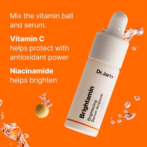 Dr.Jart+ Brightamin Brightening Serum - Korean Vitamin C & Niacinamide for Fine Lines | Dark Spot Corrector, 0.27 Fl Oz