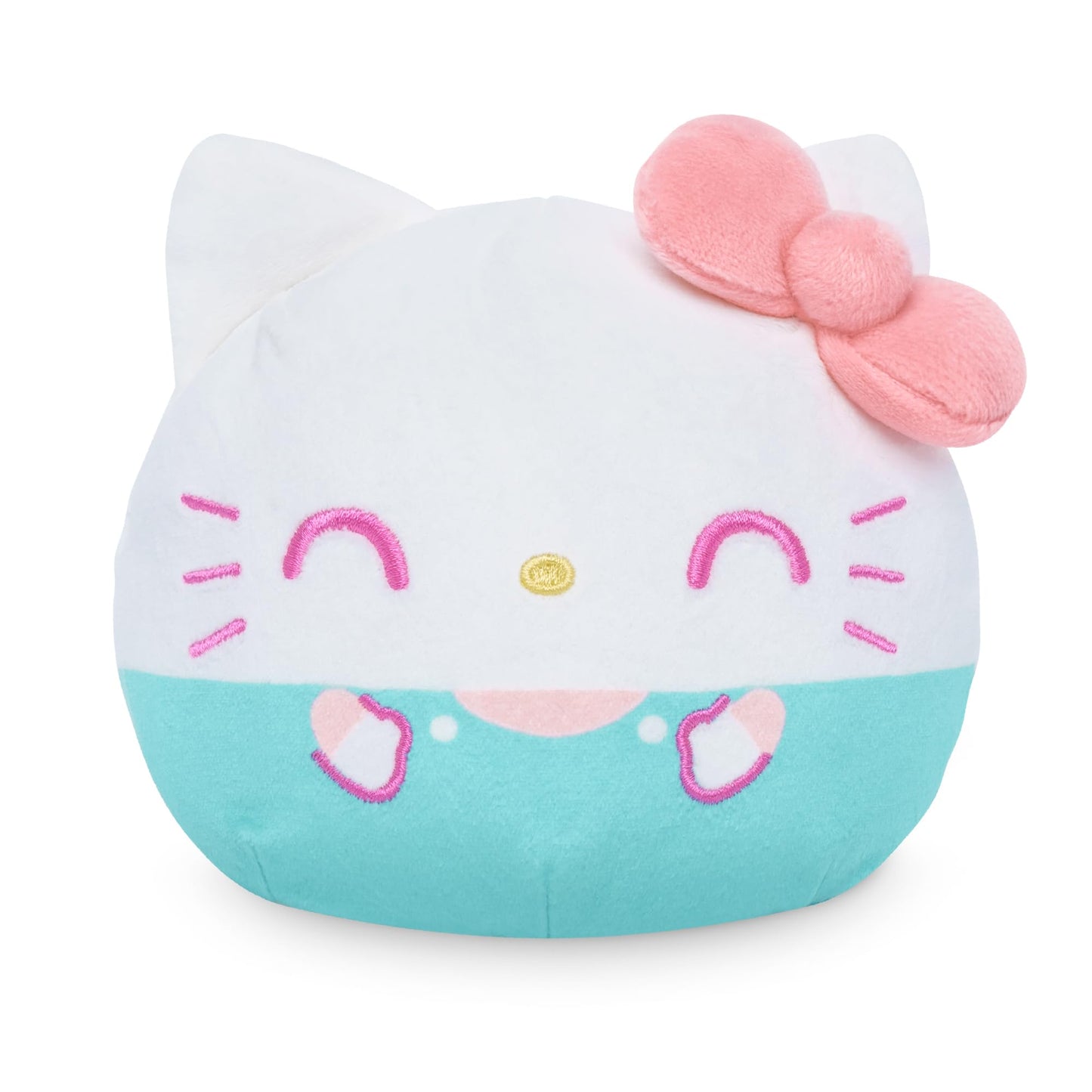 TeeTurtle Reversible Sanrio Hello Kitty 4-Inch Cupcake Two-Sided Flip Plush Toy with Embroidered Details - Cute Mini Collectible Plush for Kids, Teens, and Adults