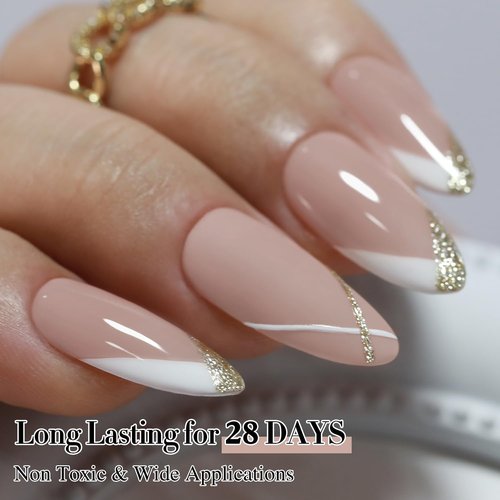 Double Rhythm Gel Polish 15ML Jelly Sheer Pastel Light Milky Color Pearl White Bottle 1 PC 0.5 OZ Full Size Nail Art Salon at Home (Milky Khaki-D1467)