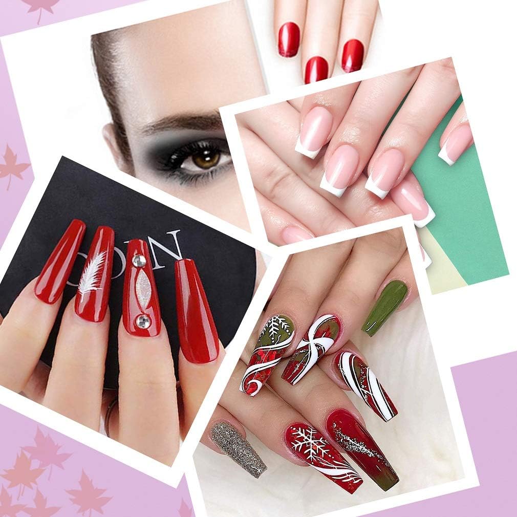 Skiennix Heavy Duty Nail Files - 10 Pcs 100/180 Grit Emery Boards for Acrylic & Natural Nails