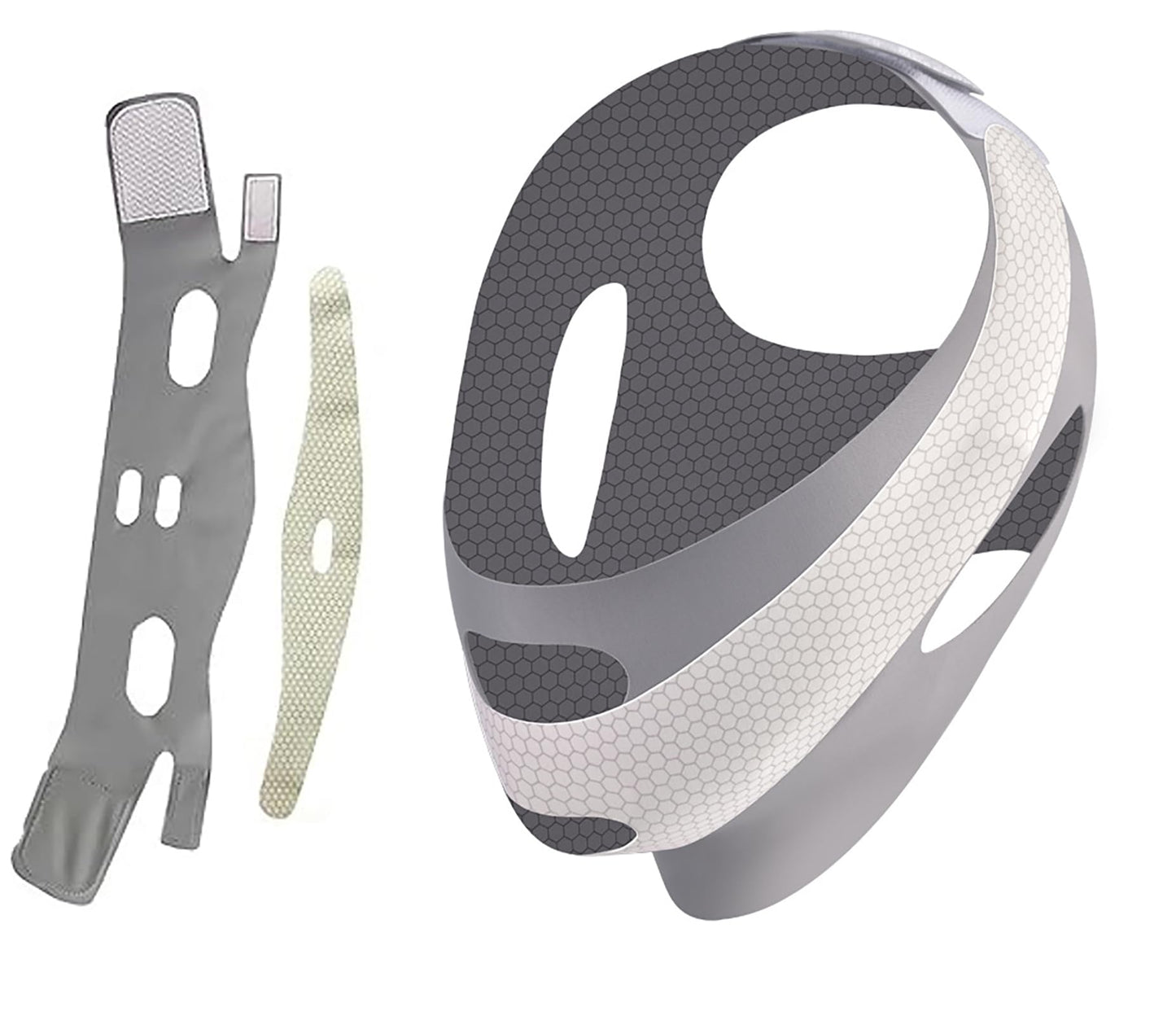 V-Line Lifting Chinstrap,Reusable V Line Lifting Mask with Chin Strap,Chin strap 23-27 Inches (Blue)